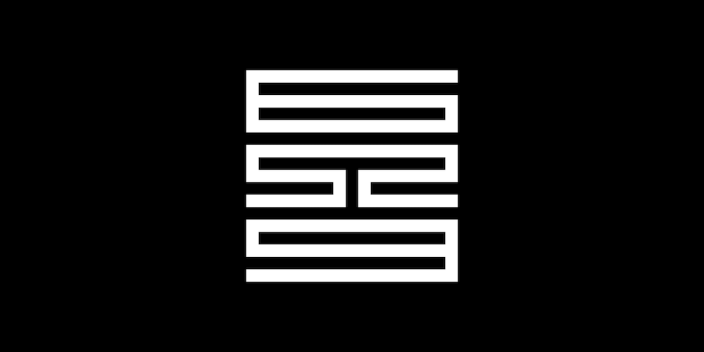 6529's stacked white geometric wordmark on black